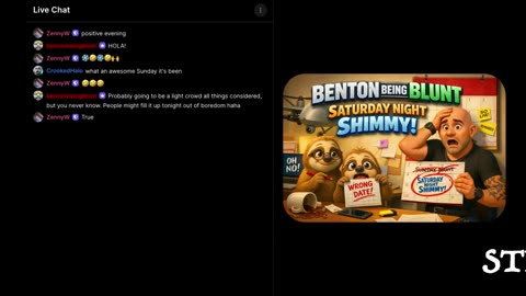 Benton Being Blunt "Saturday Night Shimmy"