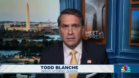 DAG Todd Blanche refuses to allow MTP Kristen Welker to blame Trump admin for chaos in Minnesota
