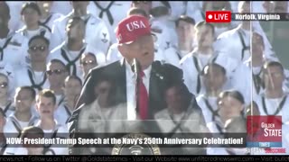 Golden State Times-BREAKING: Trump's NAVY Speech Will Leave You Speechless!