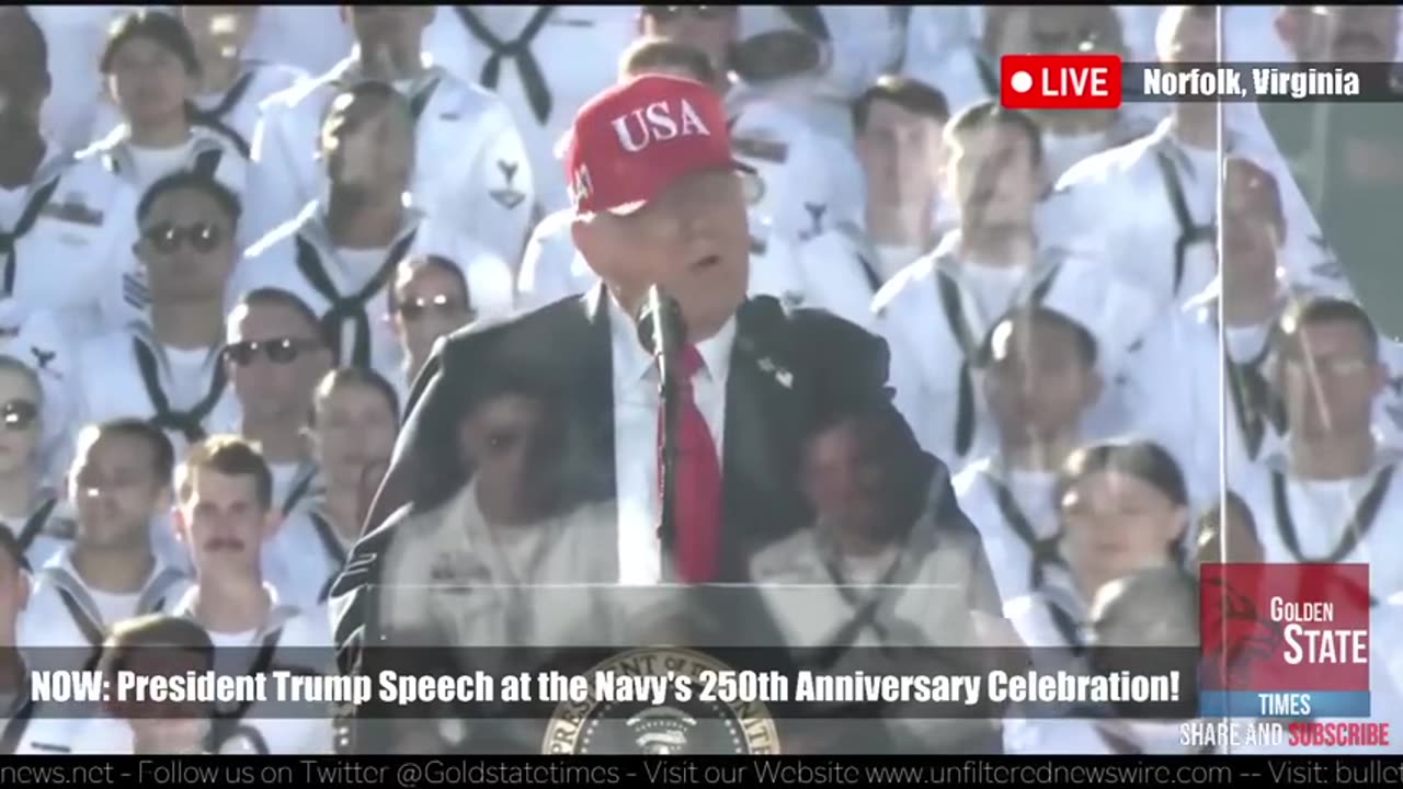 Golden State Times-BREAKING: Trump's NAVY Speech Will Leave You Speechless!