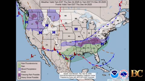 National Weather Forecast (December 4, 2025)