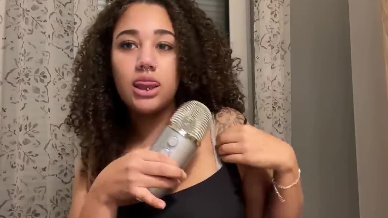 asmr tongue ring & mouth sounds