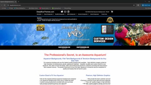 DeepBlueThemes.com Aquarium Backgrounds