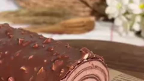 Swiss roll chocolate