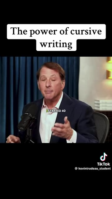 The power of cursive writing