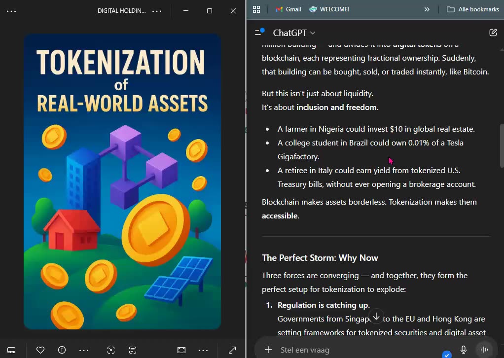 DIGITAL HOLDING - TOKENIZATION OF REAL WORLD ASSETS - DREAM BIGGER FASTER - TOP TEAM ROB BUSER