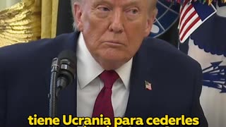 Trump: Ucrania "ya perdió territorio, para ser honesto"