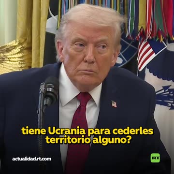 Trump: Ucrania "ya perdió territorio, para ser honesto"