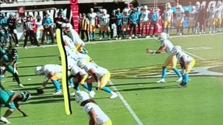 Justin Herbert gets crushed