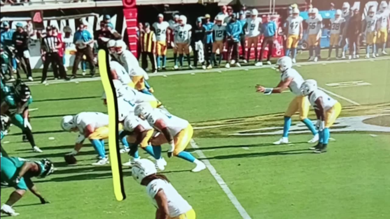 Justin Herbert gets crushed