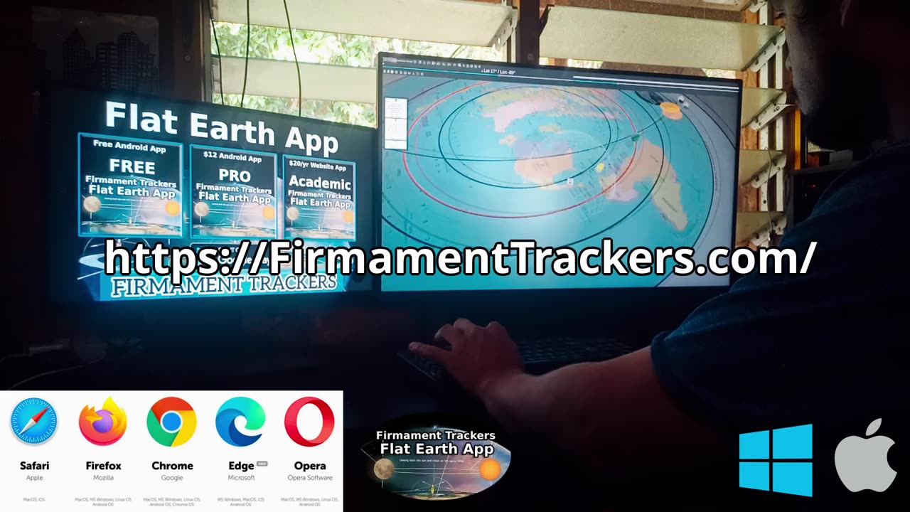The Firmament Trackers astronomical model works on Apple, Windows and Linux computers.