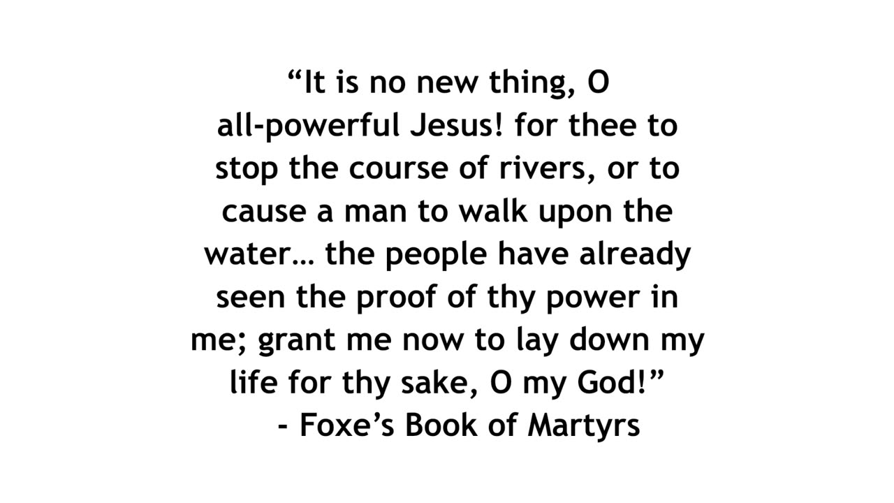 Foxe’s Book of Martyrs: Burning of Julitta, Drowning of Quirinus, Constantine’s Vision