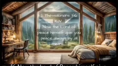 2 Thessalonians 3:16 KJV Now the Lord of Peace Give You Peace #faith #lord #peace #sleep #kj #short