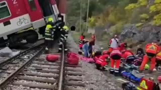 Decenas de heridos tras la colisión de dos trenes de alta velocidad en Eslovaquia