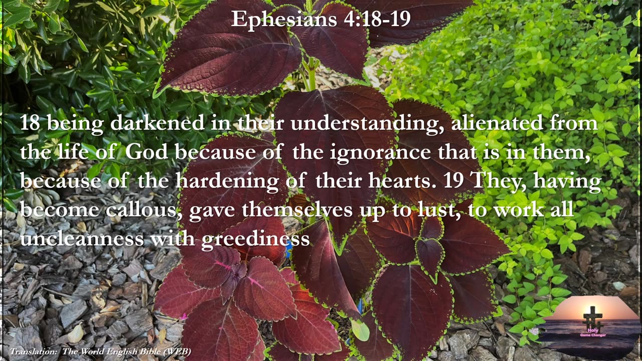 Ephesians 4:18-19