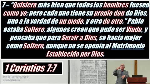 2025.11.05 - Estudio Biblico -1ra Corintios, Pte. 7