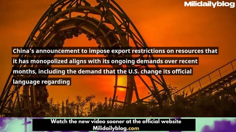 Chinese Economic Coercion, Rare Earth Minerals, and Tariffs Decouple Now or Never