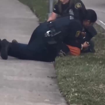 Two Female Officers Arresting A Suspsect In Houston... A ffor effort LOL