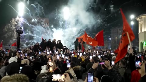 Kosovo PM's supporters celebrate preliminary election win