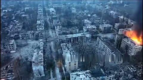 Apocalyptic Scenes Above Destroyed Bilytske, Dobropillia Region