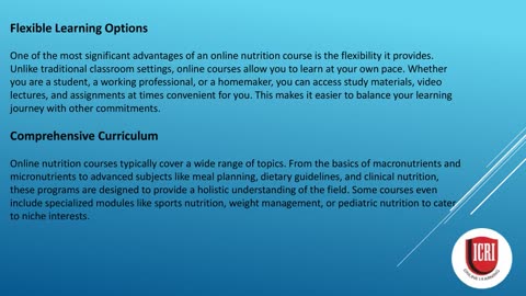 Guide to Know About an Online Nutrition Course - What You Should Know?