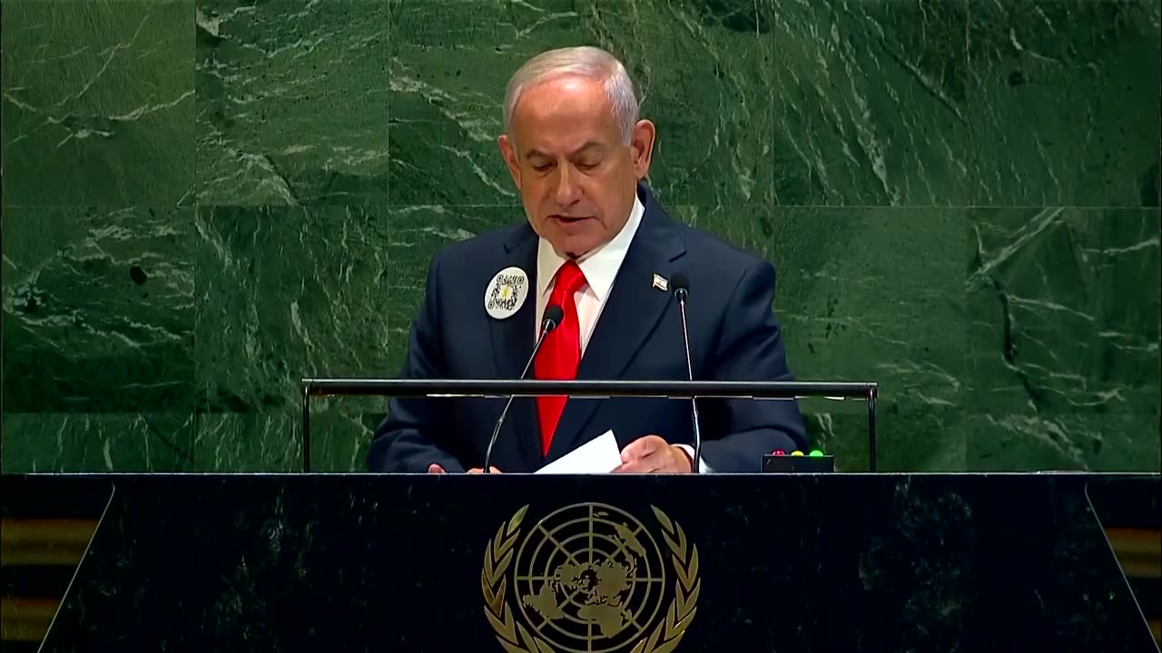 Netanyahu addresses Gaza hostages via UN speech broadcast