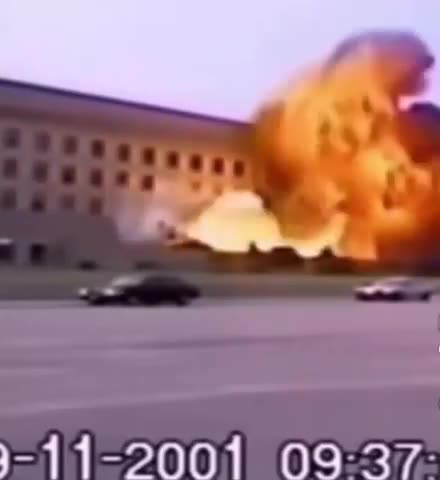 A CLIP OF THE ACTUAL MISSILE STRIKE ON THE PENTAGON 🚀 [THERE IS NO PLANE
