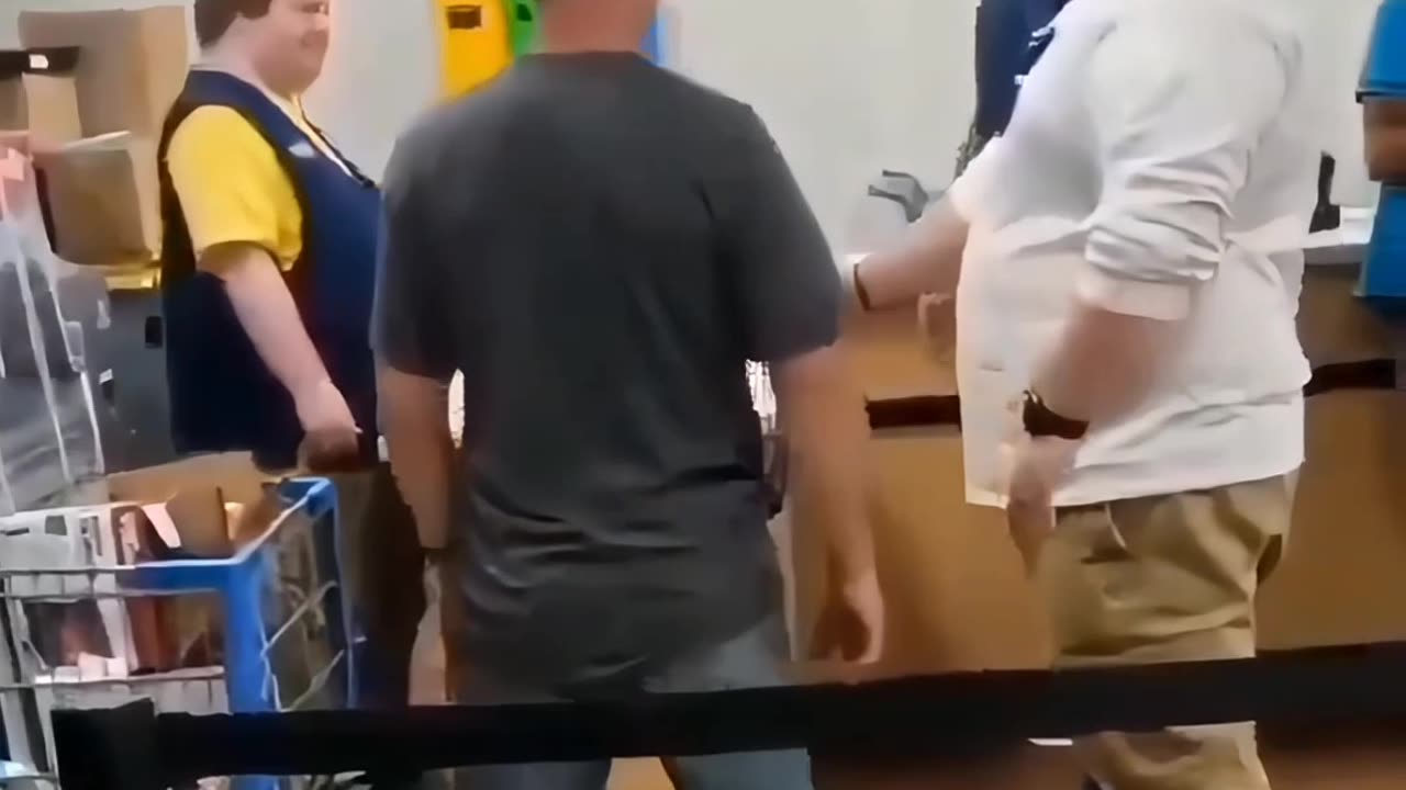 Aggressive Customer Gets Put On Layaway.