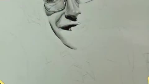 Drawing Tribute - Stephen Hawking 1942-2018