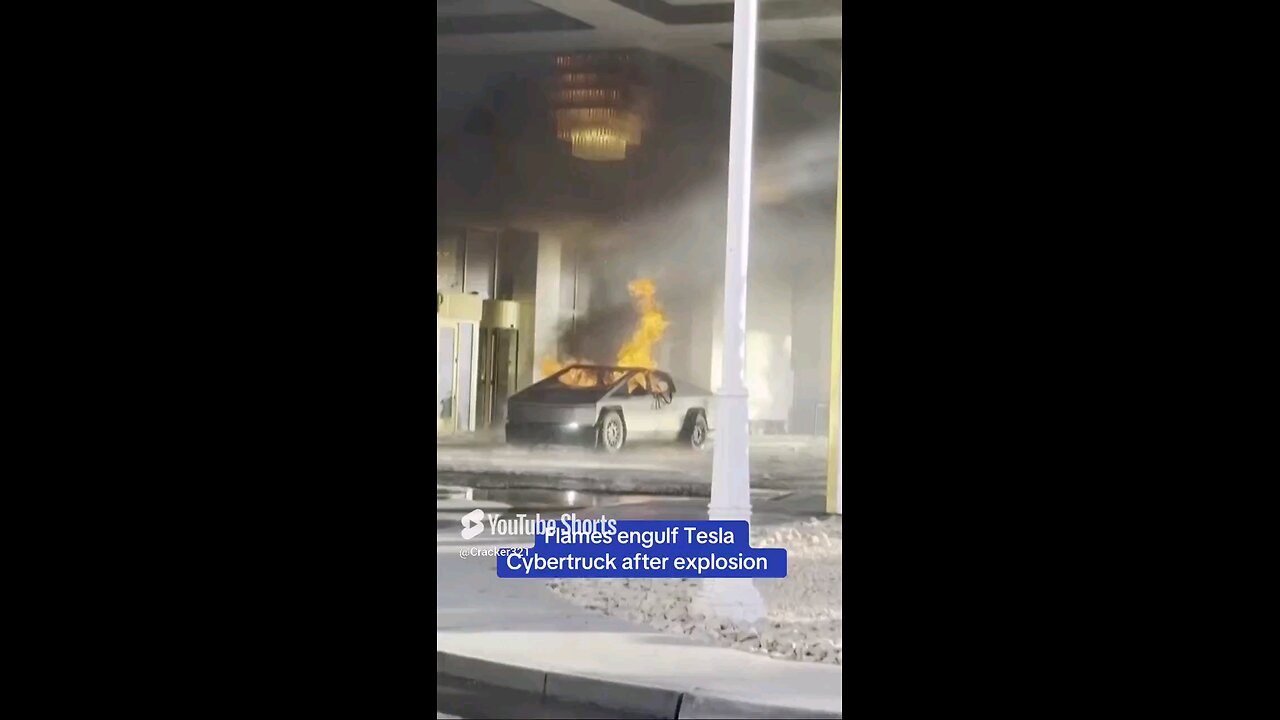 We Finally Got Footage Of The Tesla Cybertruck Explosion