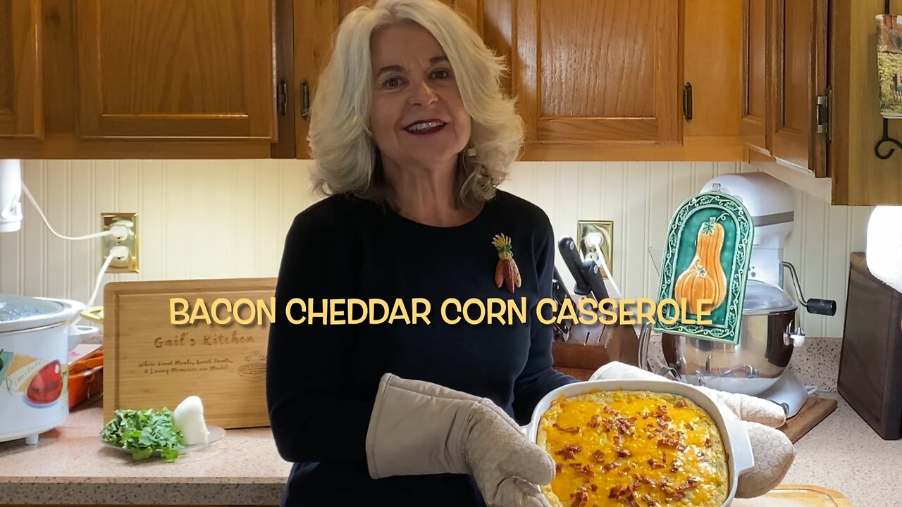 Bacon Cheddar Corn Casserole using Jiffy Mix | 5-minute Prep Side Dish