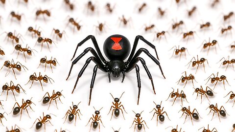 1,000 Ants VS BLACK WIDOW — Who Wins This Wild Battle? 🐜🕷️🔥