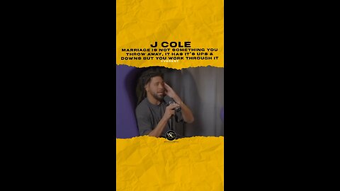 @realcoleworld Marriage is not something you throw away