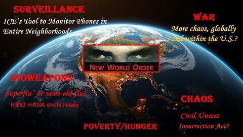 ICE’s Tool to Monitor Phones in Entire Neighborhoods, mRNA, War, Chaos