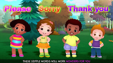 Magic Words Song | Thank You, Sorry & Please | Good Manners Rhyme