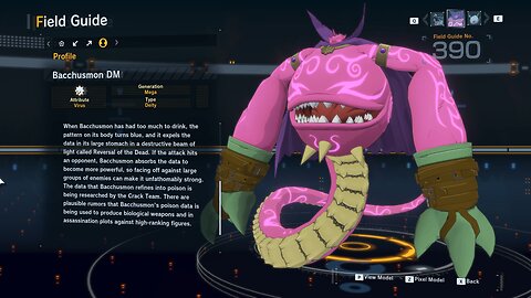 bacchusmon DM all digivolution/de-digivolution/profile Digimon Story Time Stranger