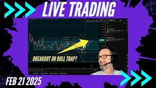 $Bitcoin Breakout or Bull Trap? Live Trading 2/21/2025 $Crypto, $Forex, $Stocks, $Gold $Silver