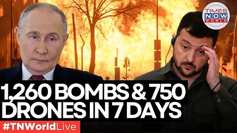 Live | Russia Unleashes 1,260 Bombs & 750 Drones – Ukraine Demands Action!