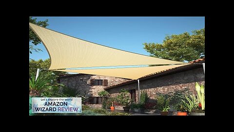 ShadeMart 8' x 8' x 8' Beige Triangle Sun Shade Sail UPF50 Review