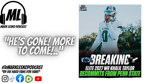 5 star Khalil Taylor decommits from Penn State #collegefootball #pennstatefootball