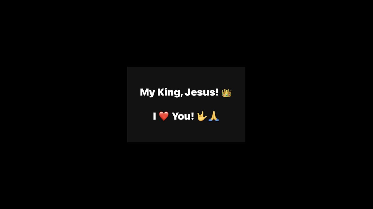 Jesus, My King! 👑 ❤️