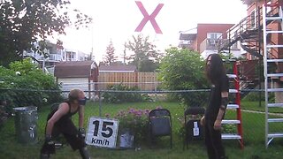 Ultimate X Match - Xristo VS Xacutor - CHW Backyard Wrestling