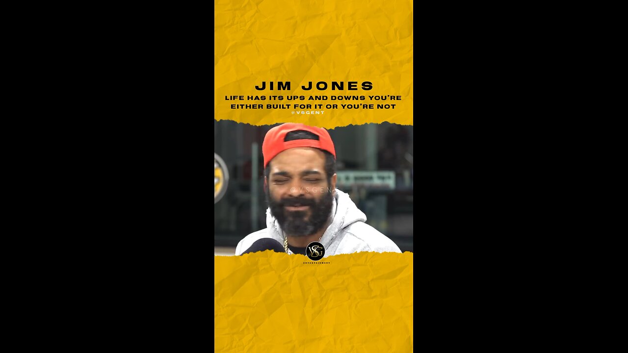 @jimjonescapo Life has its ups and downs you’re either built for it or you’re not