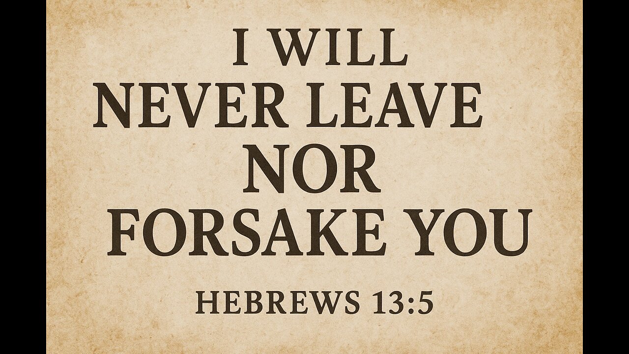 Daily Bible Verse. Hebrews 13:5. 11/25/25.