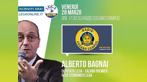 🔴 On. Alberto Bagnai ospite a "In Dino Veritas" su Radio Cusano Campus (28.03.2025)