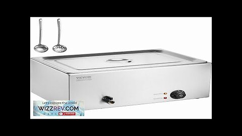 VEVOR Commercial Electric Food Warmer Countertop Buffet 1*19Qt Pan Bain Marie Review