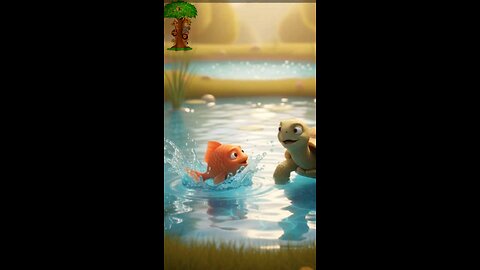 The friendship of a turtle and a fish