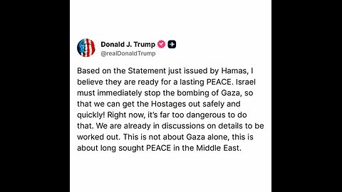 trump posted on x
