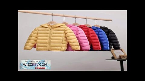 Boys Girls Puffer Jackets 2023 New White Duck Down Keep Warm Hooded Review