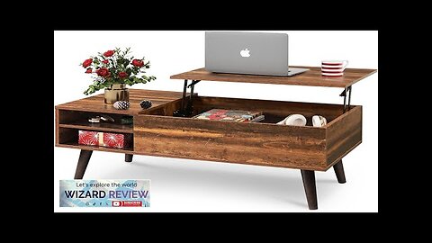 WLIVE Wood Lift Top Coffee Table with Hidden Compartment and Adjustable Storage Review